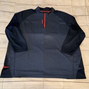 Reebok Speedwick Mens Size 4XL 1/4 Zip Pullover Shirt Jacket Blue